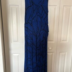Apt. 9 Blue and Black Maxi Dress